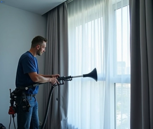 Professional curtain steam cleaning process equipment Matty Curtain Cleaning balwyn-vic