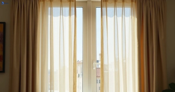 Dusty and dull curtains in balwyn-vic before steam cleaning